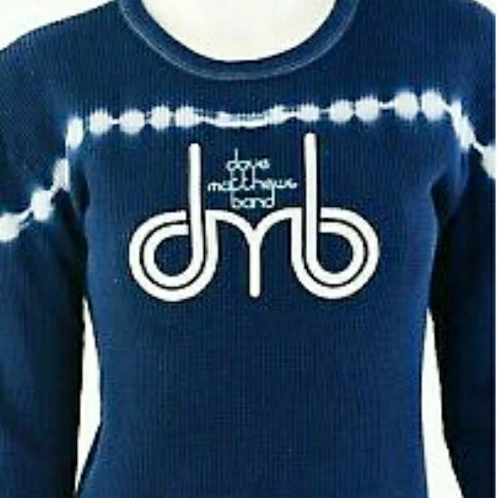 Dave Matthew's Band Tie Dye Thermal Shirt Size Lg - Picture 5 of 7